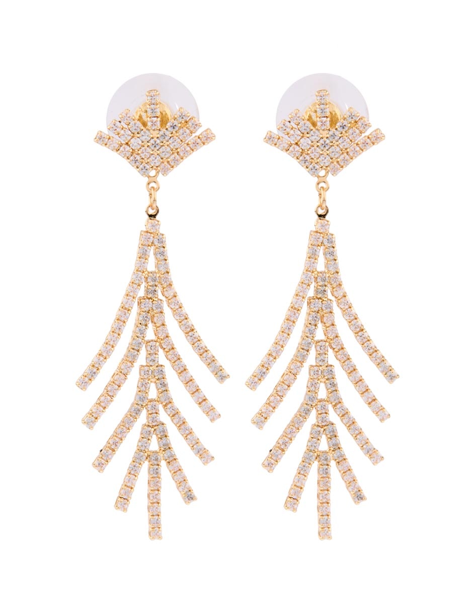 Aretes Glimmering Ears con acabado brillante cristal