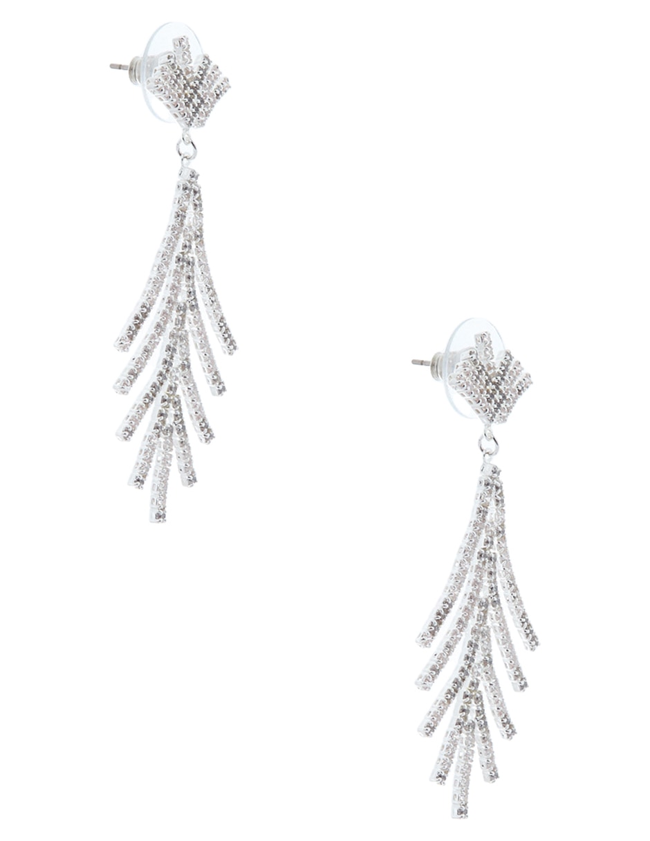 Aretes Glimmering Ears con acabado brillante cristal
