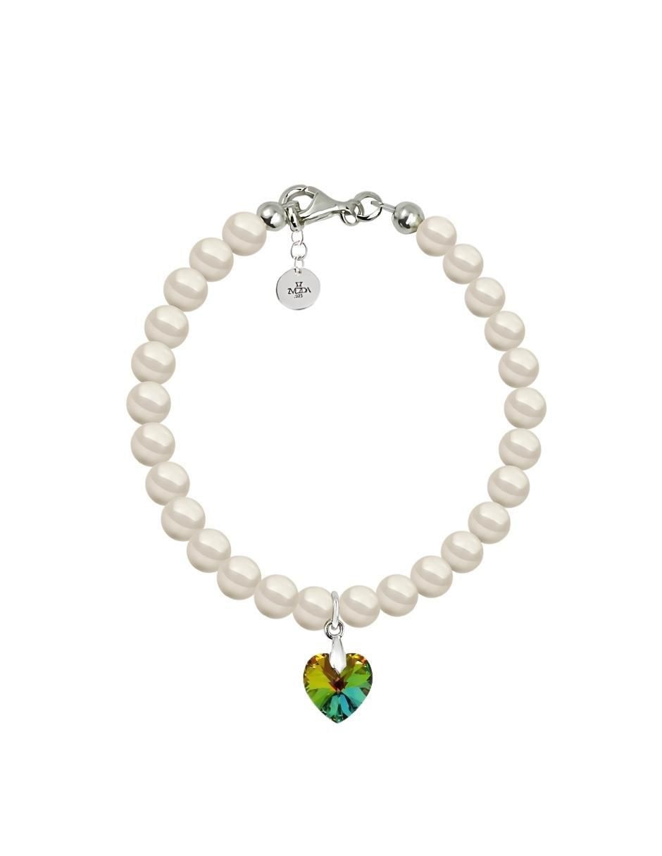 Pulsera de plata con perla de cristal p 925 Éclair Pulsera de plata con perla de cristal p 925 Éclair