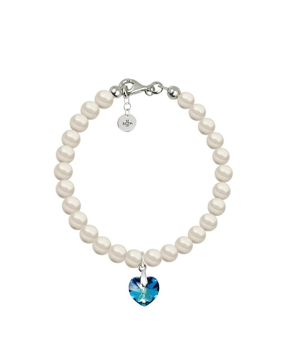 Pulsera de plata con perla de cristal p 925 Éclair Pulsera de plata con perla de cristal p 925 Éclair