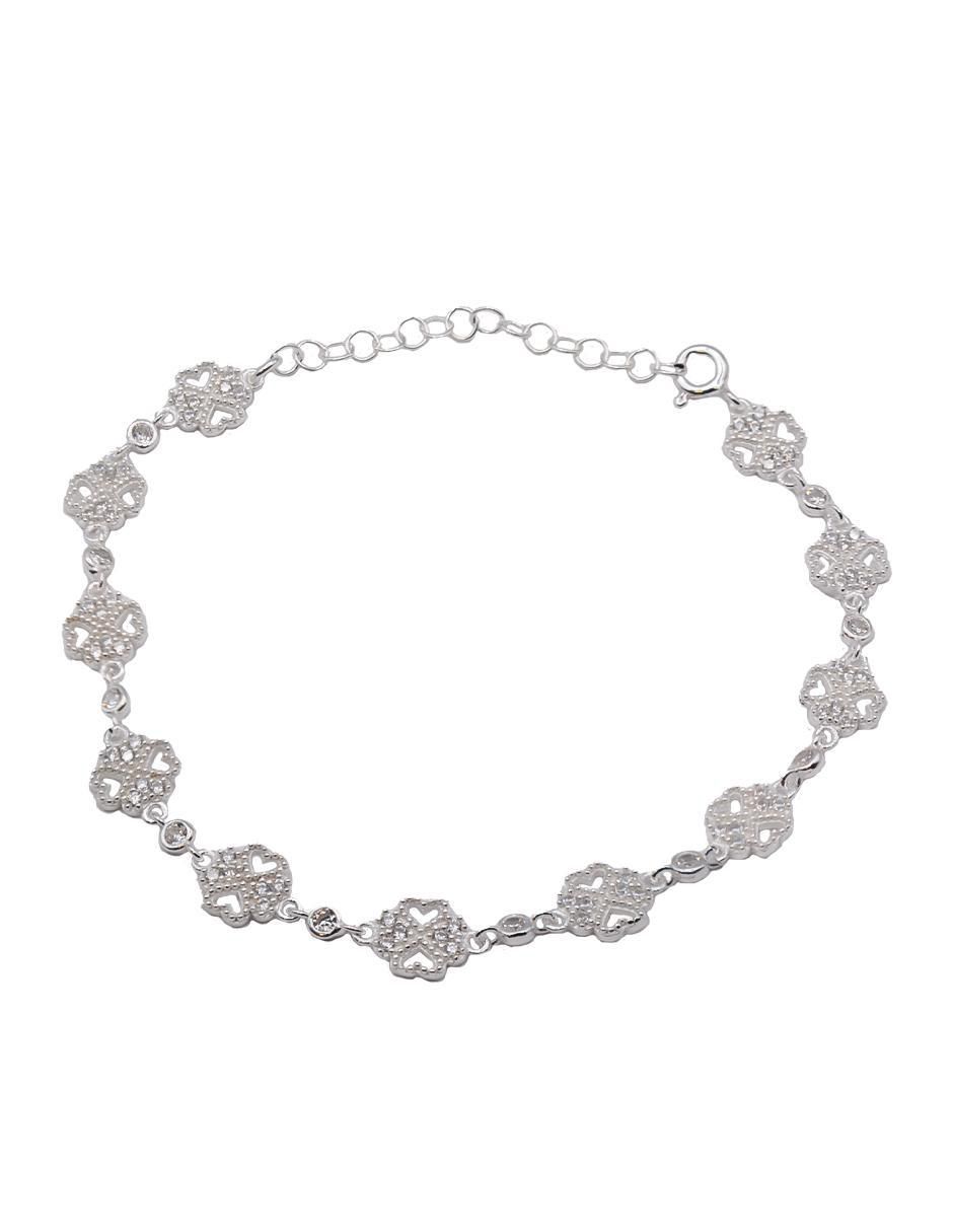 Pulsera de plata P 925 con acabado brillante Pulsera de plata P 925 con acabado brillante