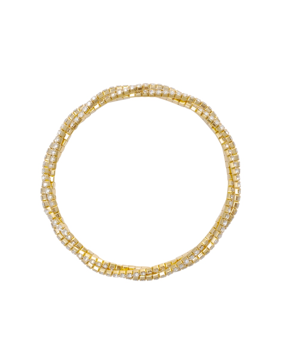 Pulsera Strech Cup Chain con acabado brillante