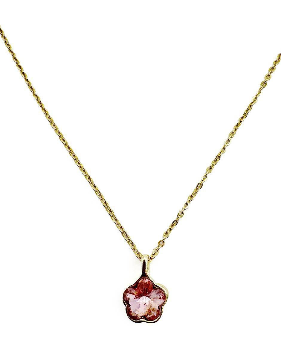 Collar de flor de oro laminado 10 K Collar de flor de oro laminado 10 K