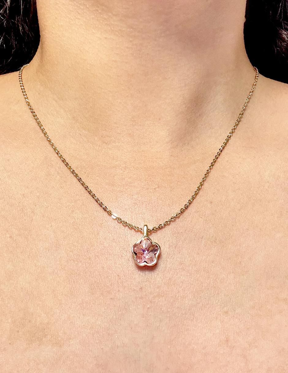 Collar de flor de oro laminado 10 K 2
