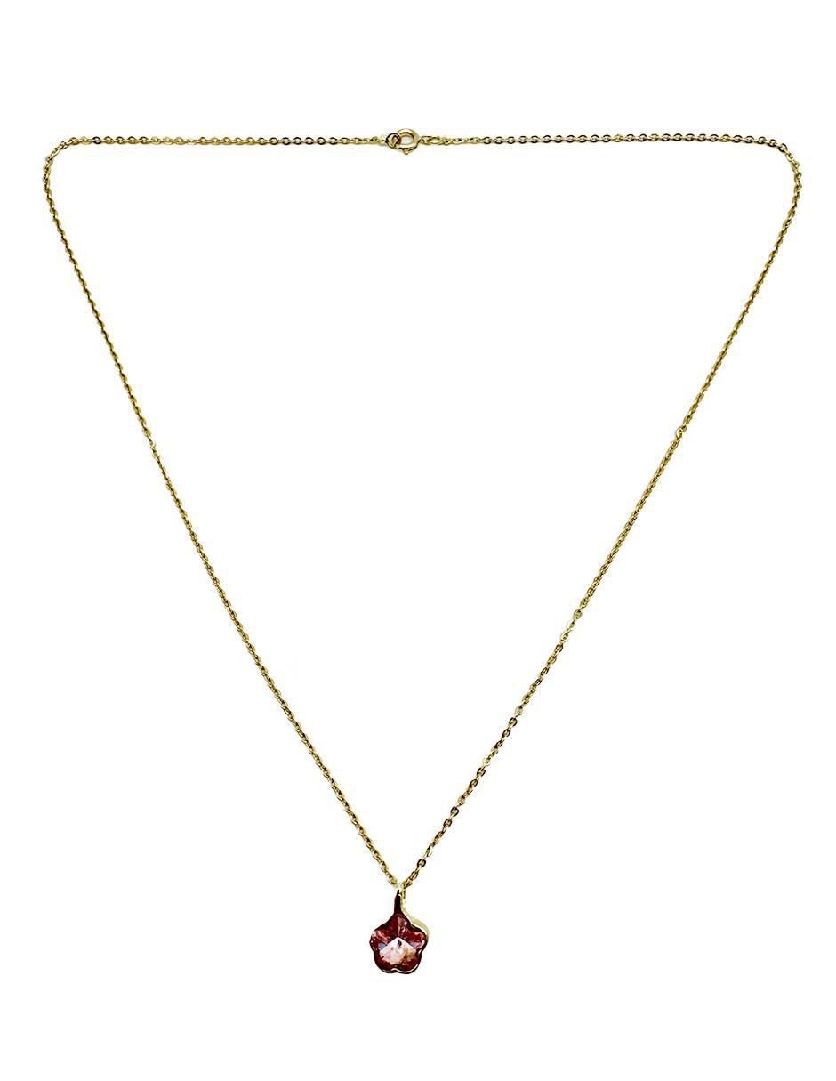 Collar de flor de oro laminado 10 K 3