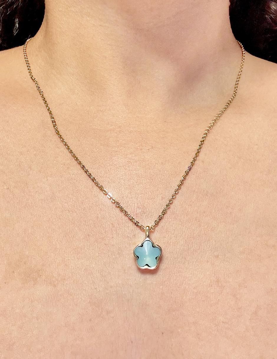 Collar de flor de oro laminado 10 K 2