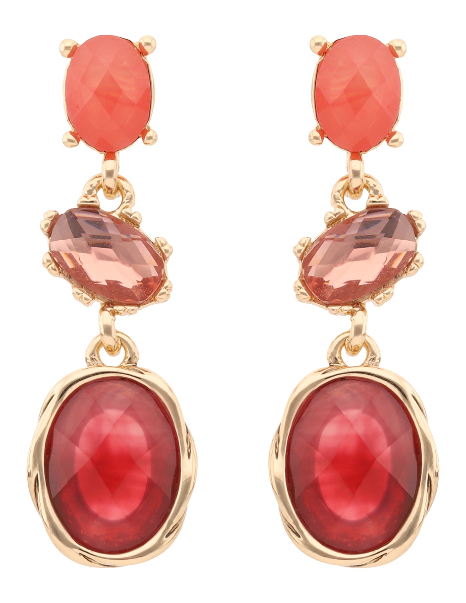 Aretes de círculo con acabado brillante