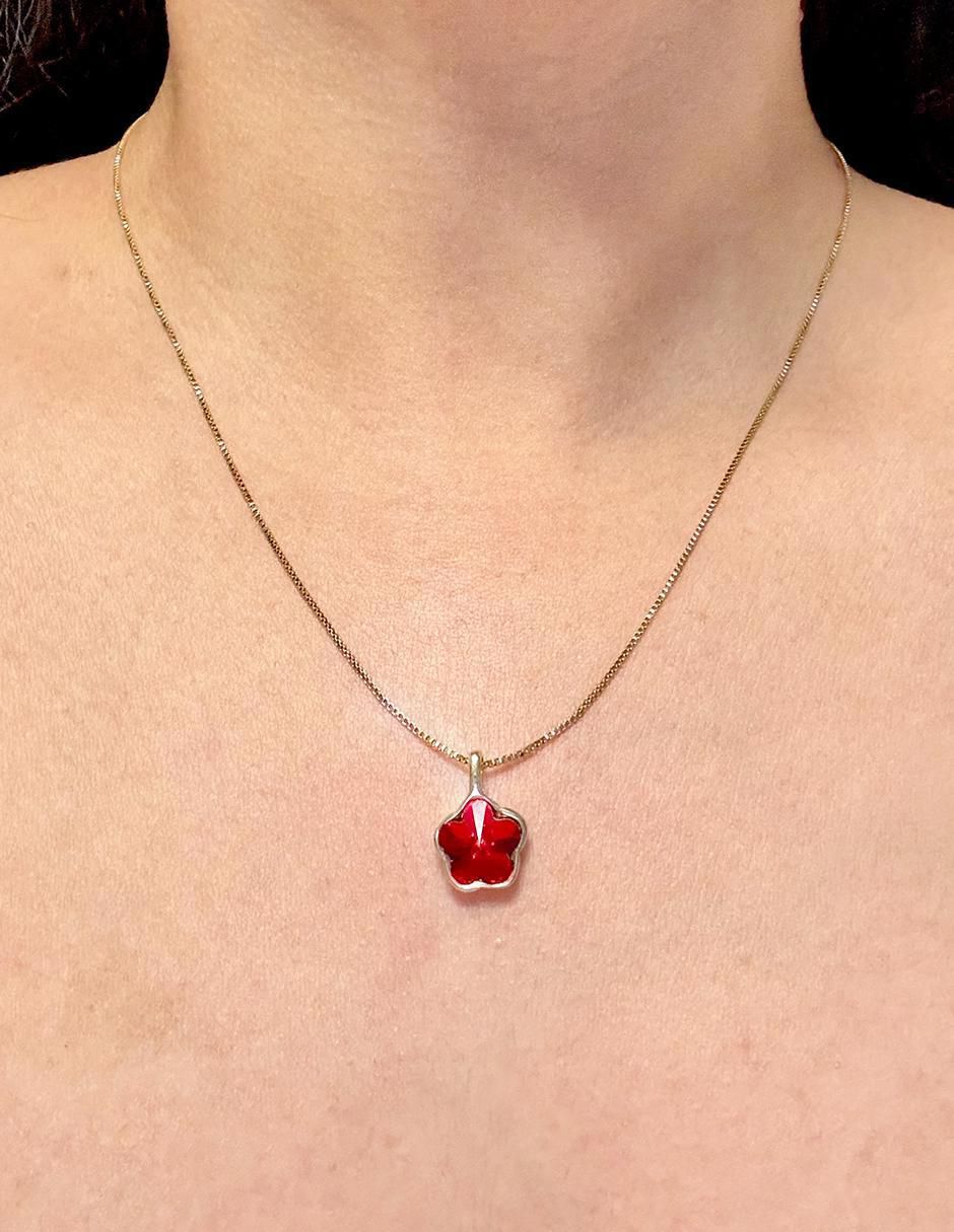 Collar de flor de oro laminado 10 K 2