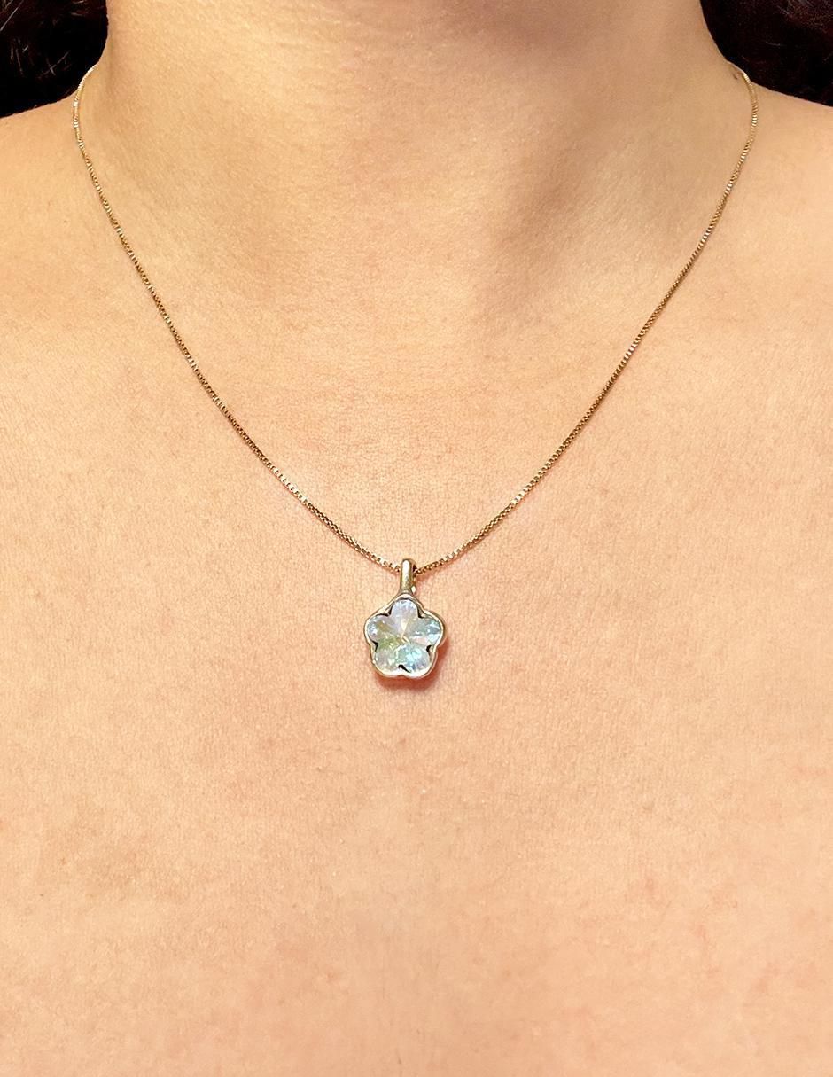 Collar de flor de oro laminado 10 K 2