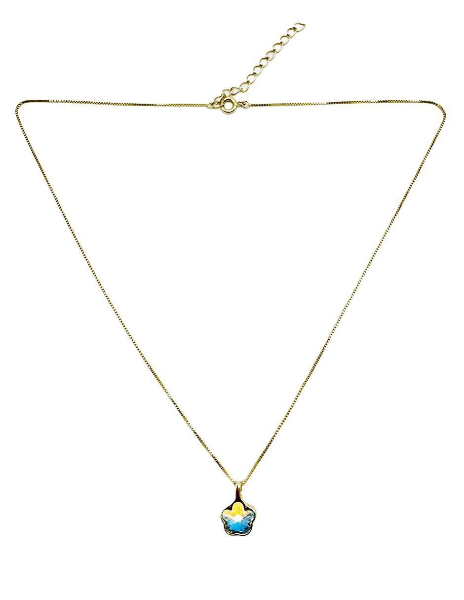 Collar de flor de oro laminado 10 K 3