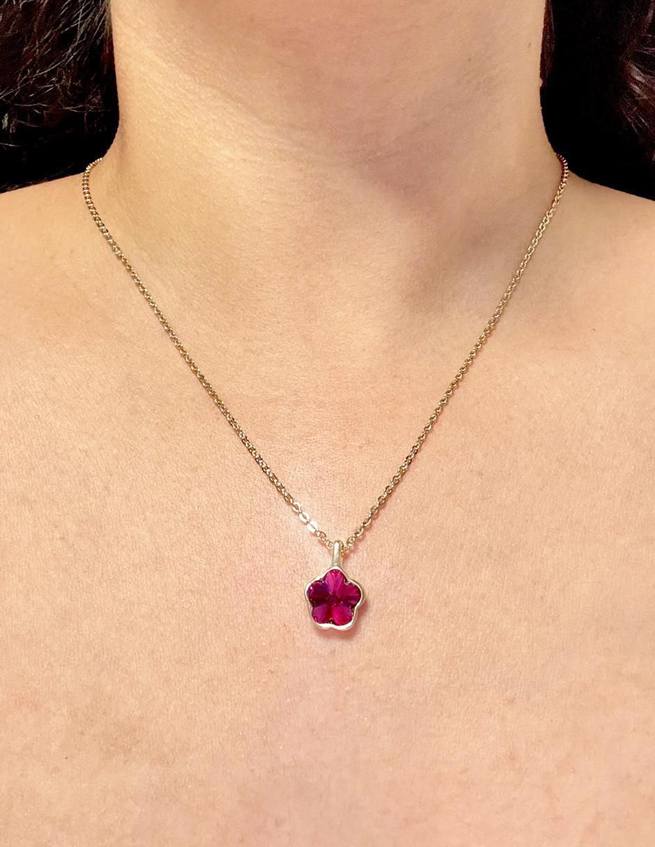 Collar de flor de oro laminado 10 K 2