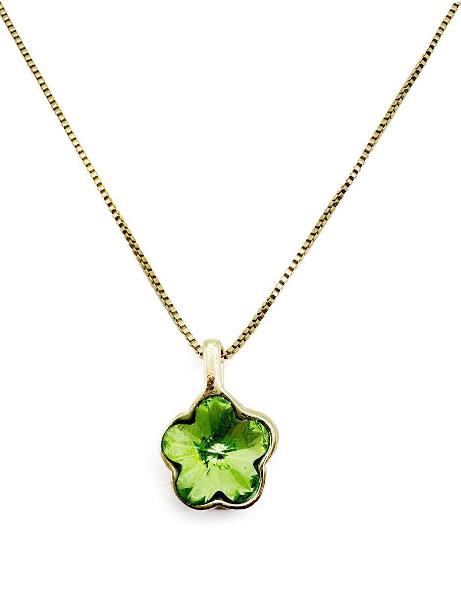 Collar de flor de oro laminado 10 K