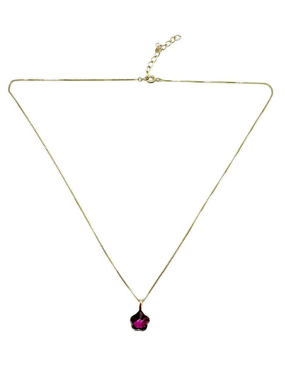 Collar de flor de oro laminado 10 K 3