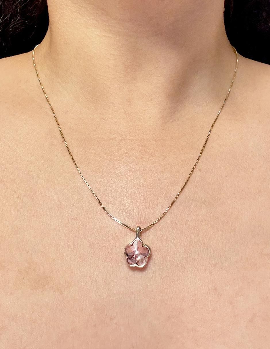 Collar de flor de oro laminado 10 K 2
