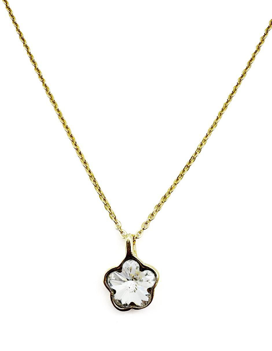 Collar de flor de oro laminado 10 K