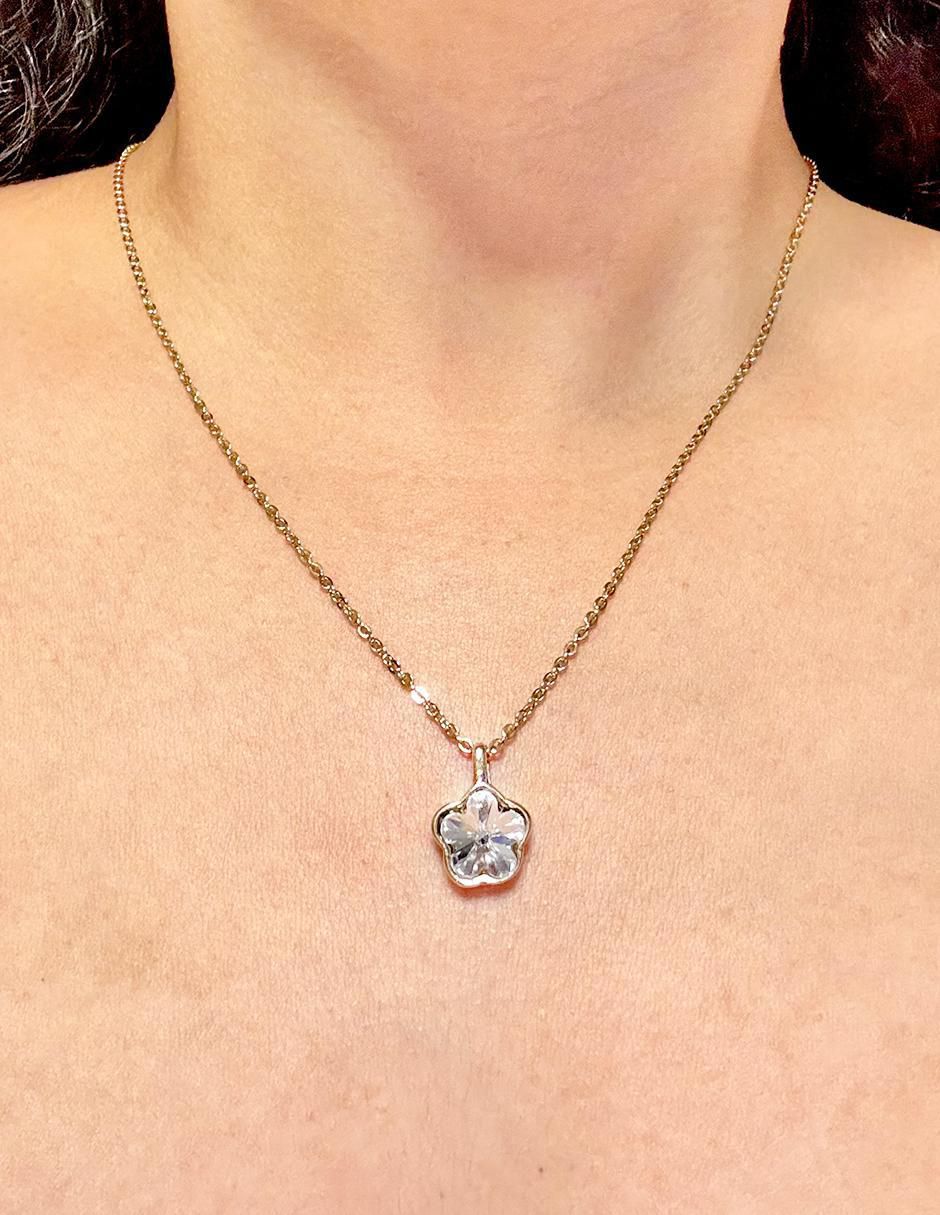 Collar de flor de oro laminado 10 K 2