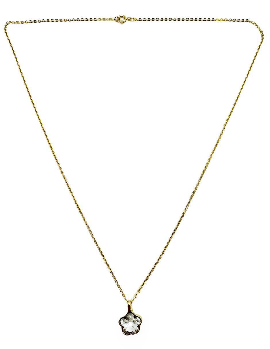 Collar de flor de oro laminado 10 K 3