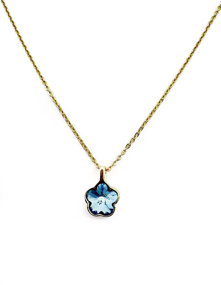 Collar de flor de oro laminado 10 K