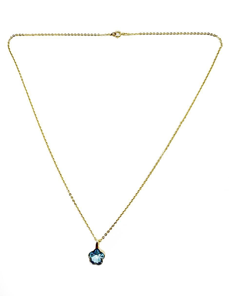 Collar de flor de oro laminado 10 K 3