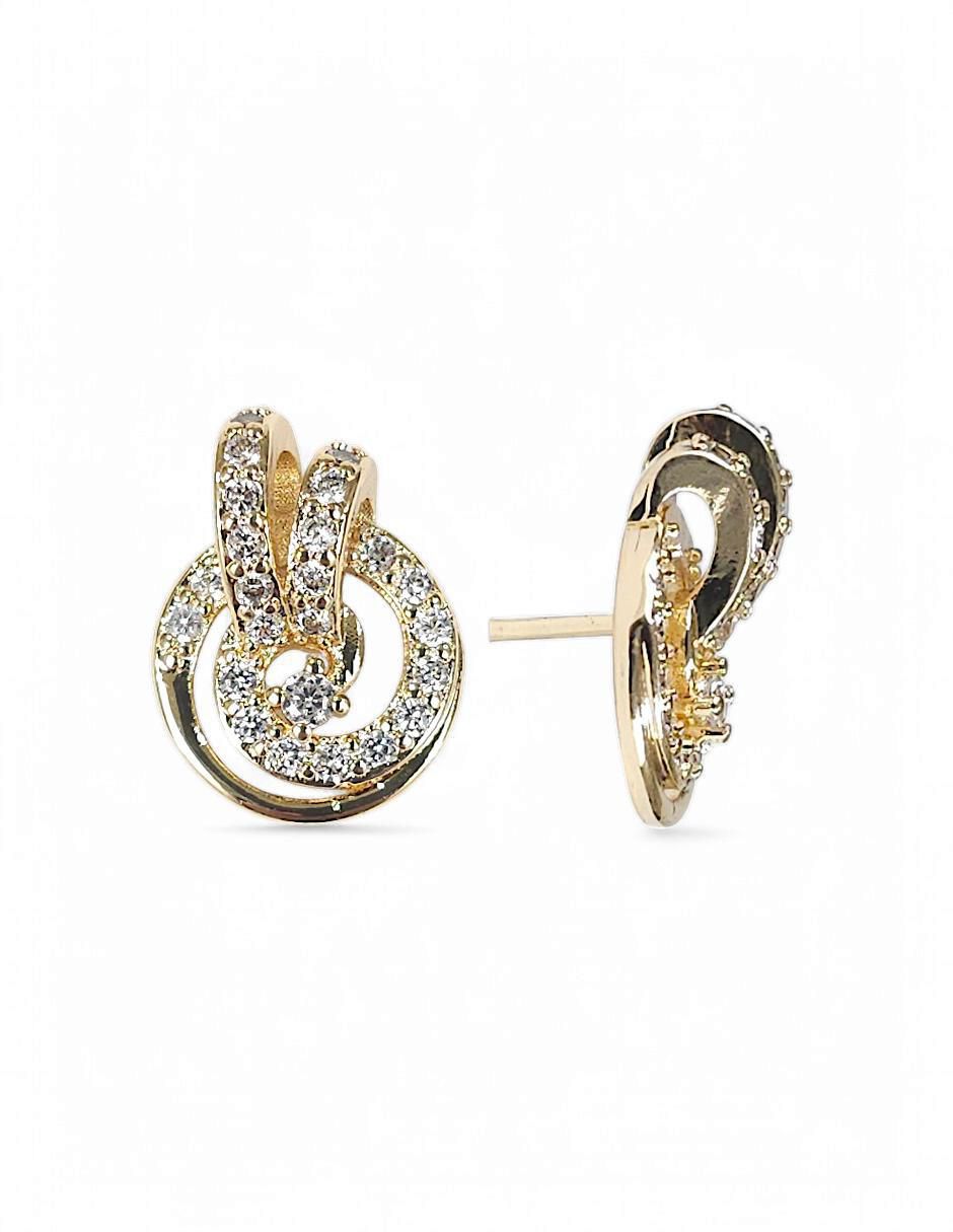 Aretes y collar 18 k zirconia 5