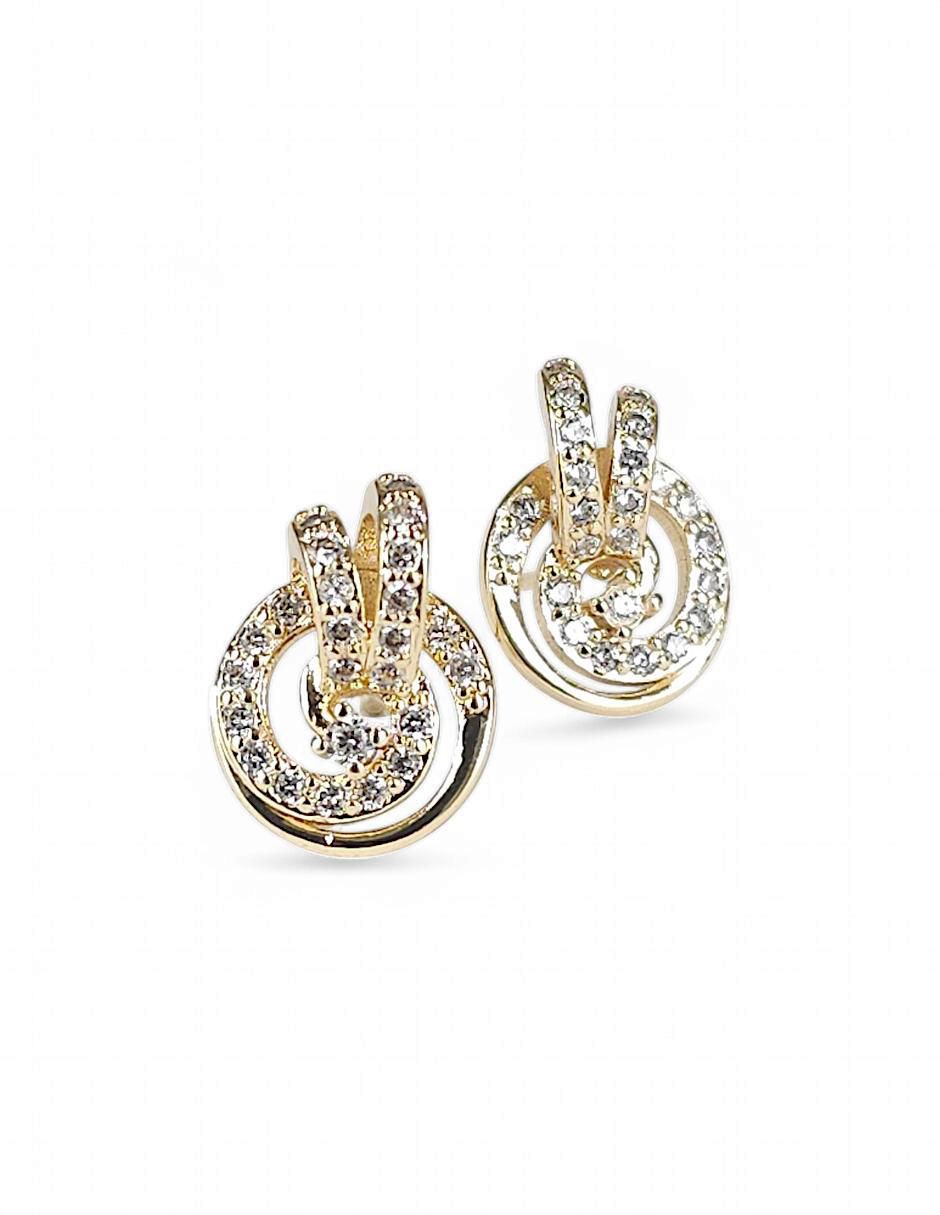Aretes y collar 18 k zirconia 6