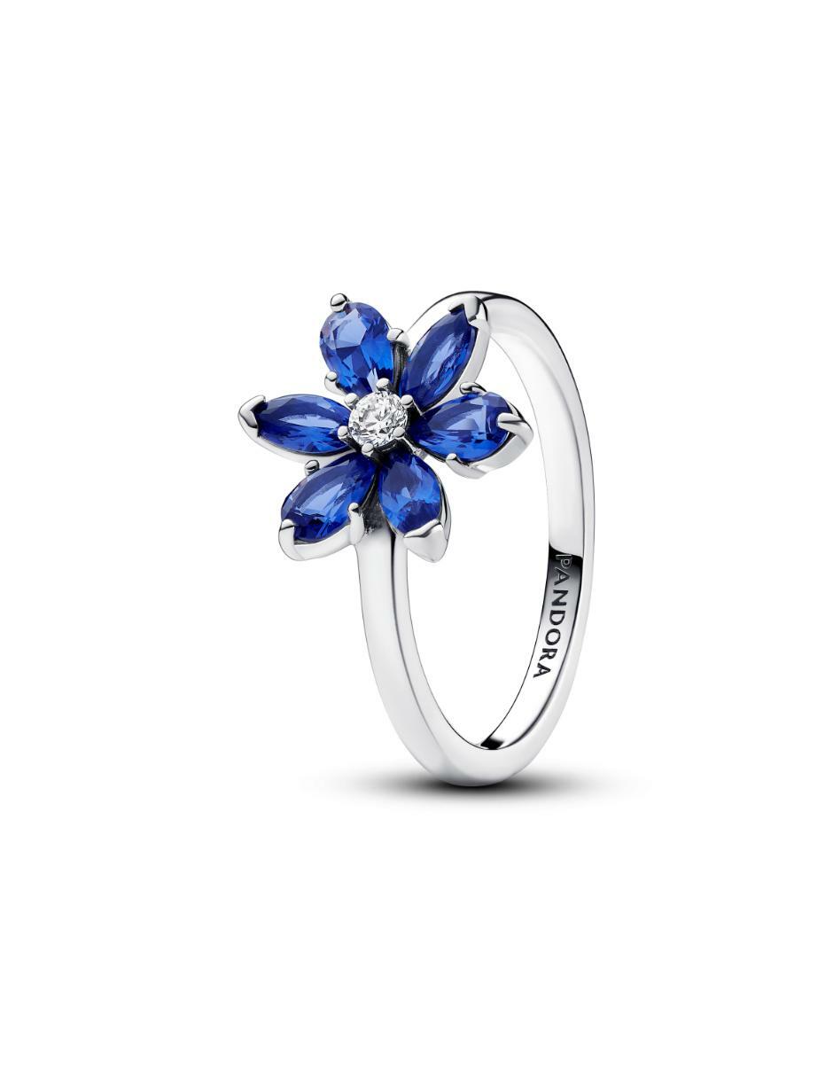 Anillo de flor Timeless P 925 de plata zirconia cúbica brillante