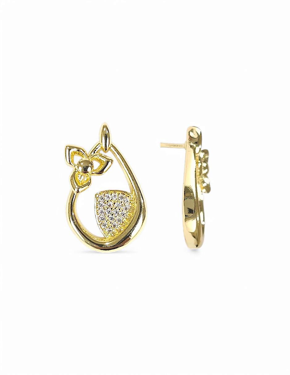 Aretes y collar 18 k zirconia 5