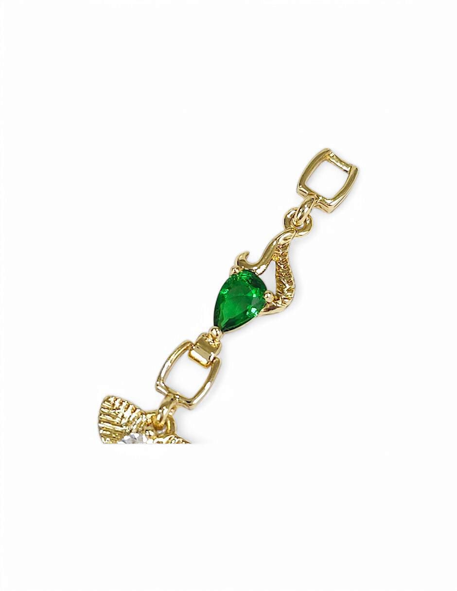 Pulsera con zirconia 18 k 6
