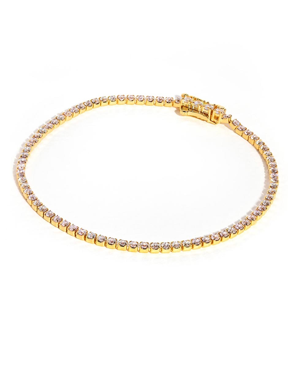 Pulsera 18 k Essentials con acabado chapa de oro 2