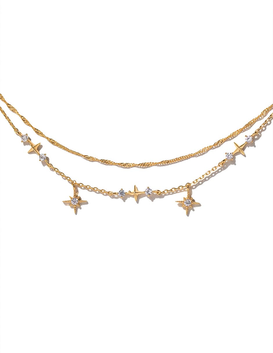 Pulsera 18 k Wandering con acabado chapa de oro