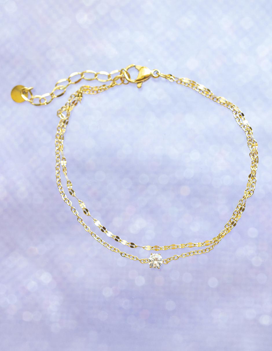Pulsera 18 K Essentials con acabado chapa de oro 2