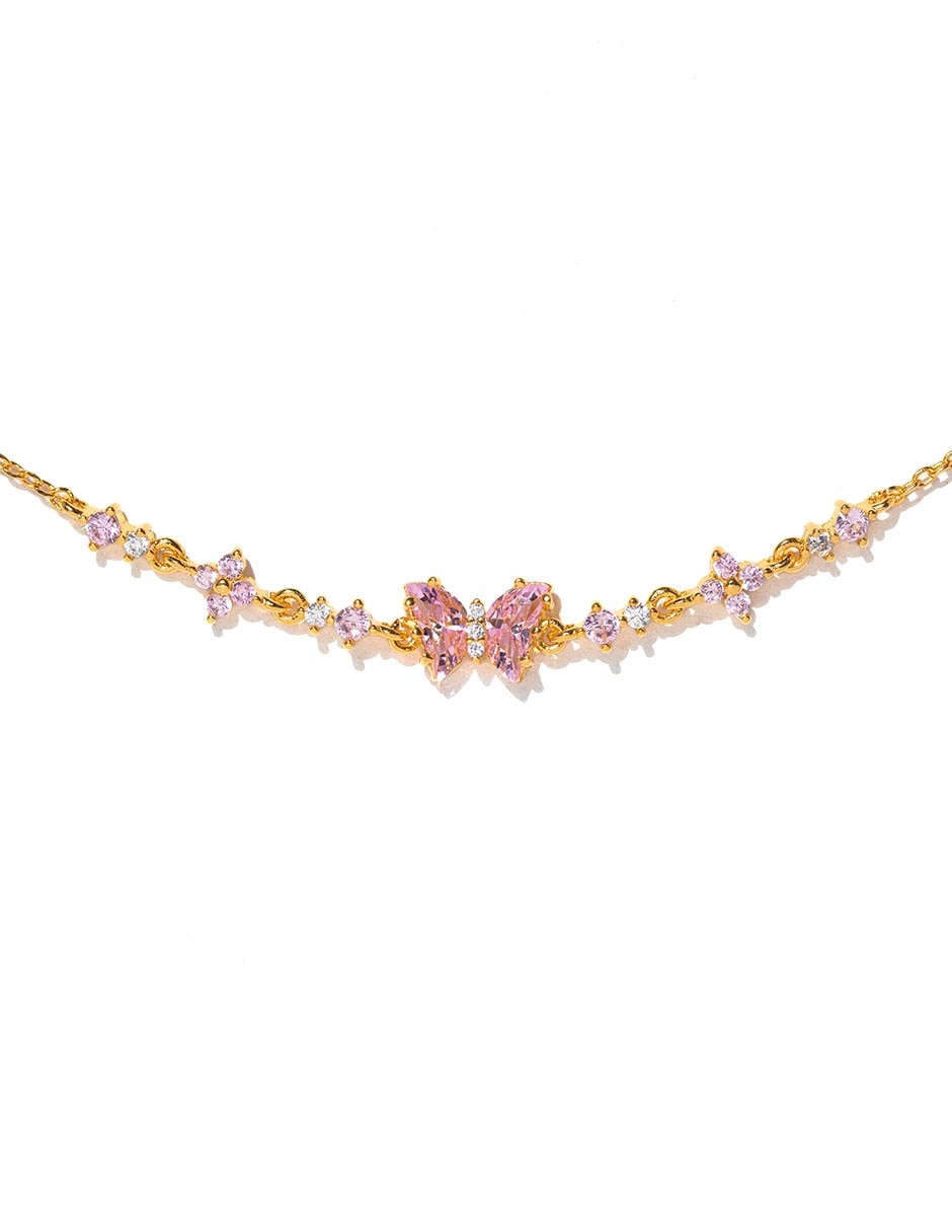Pulsera 18 k con acabado chapa de oro