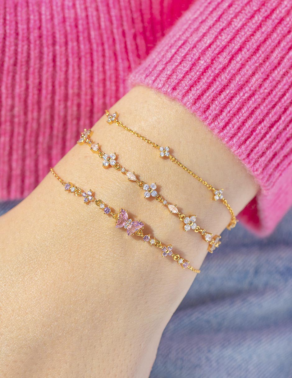 Pulsera 18 k con acabado chapa de oro 2