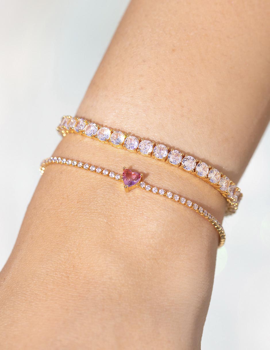 Brazalete 18 K Classic con acabado chapa de oro 4