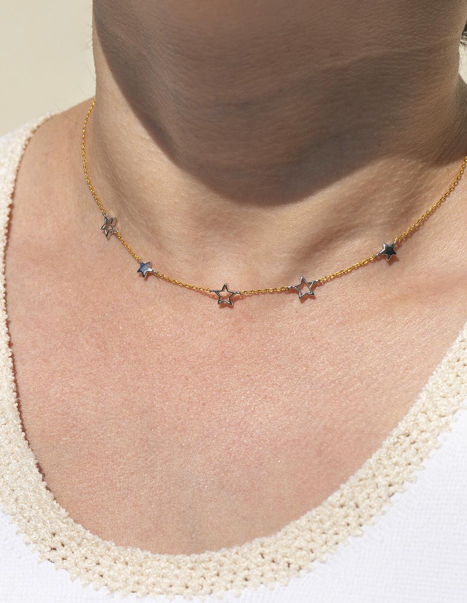 Collar de estrella Galaxy 18 K 2