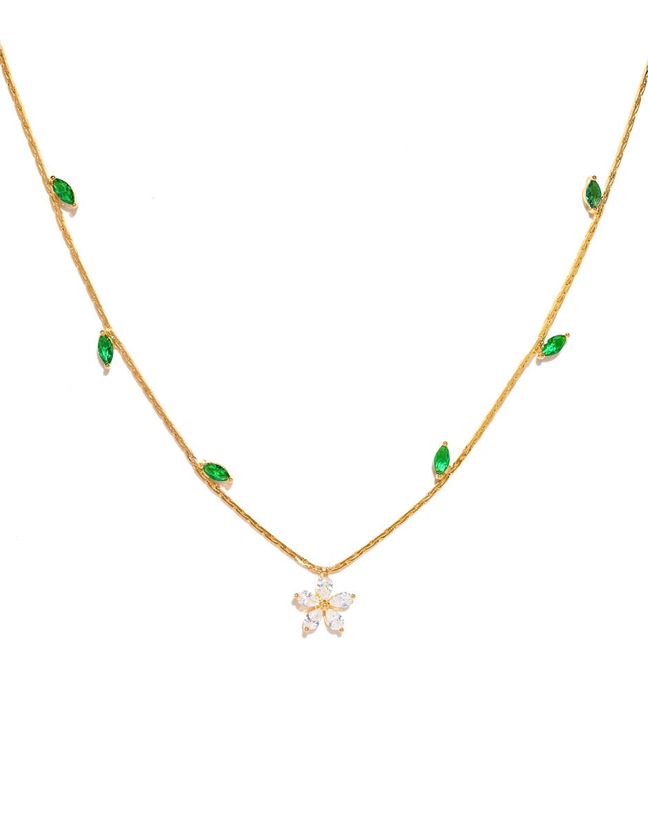Collar de flor Bloom 18 K
