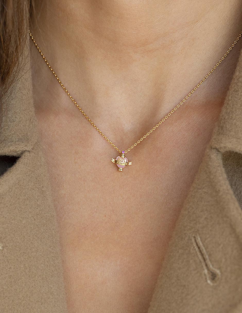 Collar de corazón Harry Potter 18 K 2