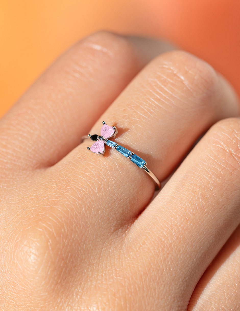 Anillo Disney zirconia cúbica chapa de oro 2