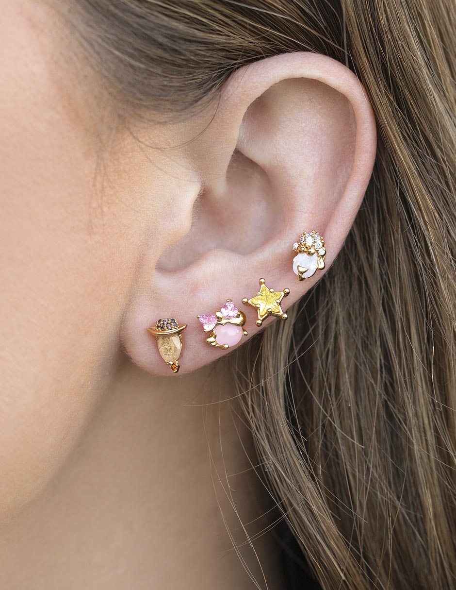 Set ear cuff Toy Story Disney 18 k con acabado chapa de oro zirconia cúbica 2
