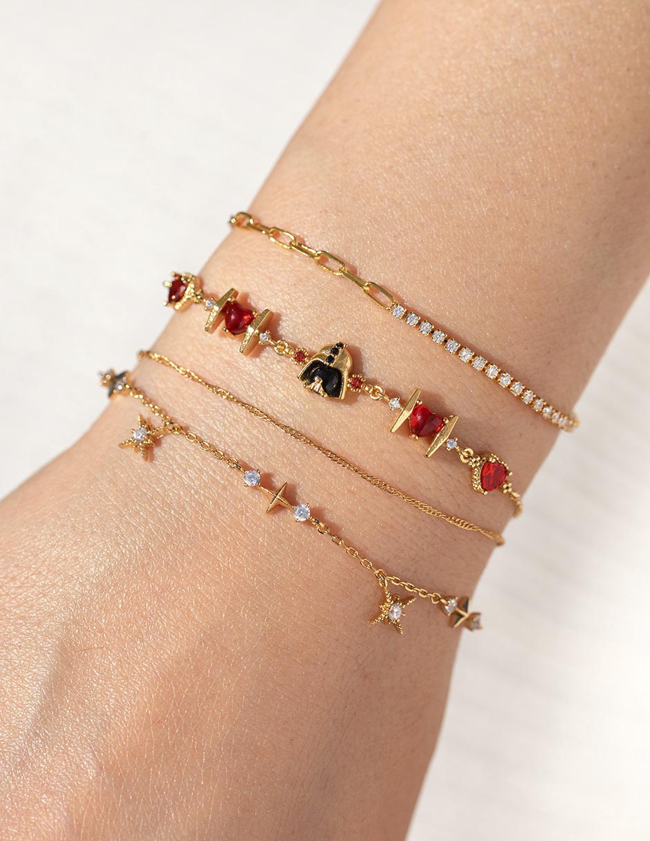 Pulsera 18 K Star Wars con acabado chapa de oro 2