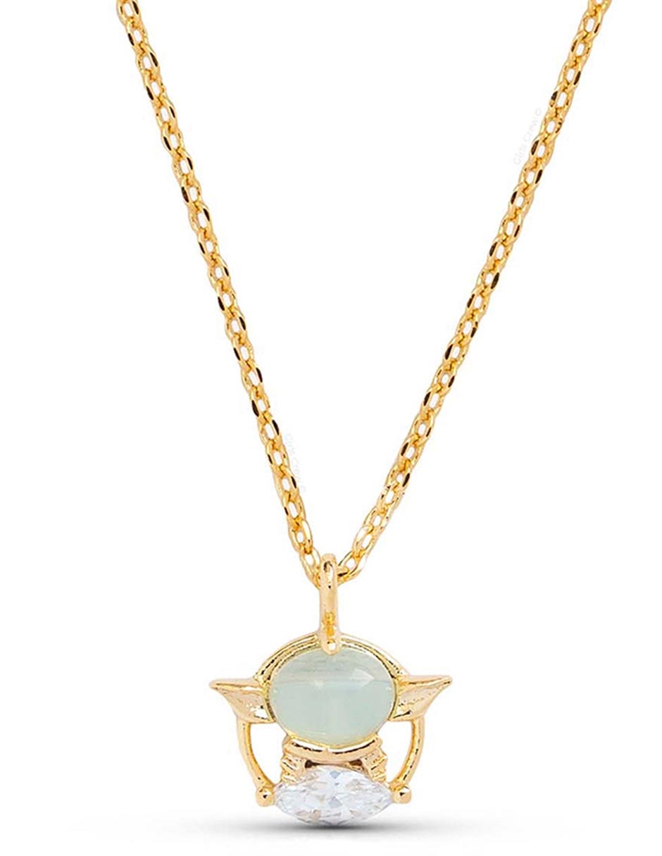 Collar con dije yoda Star Wars 18 K