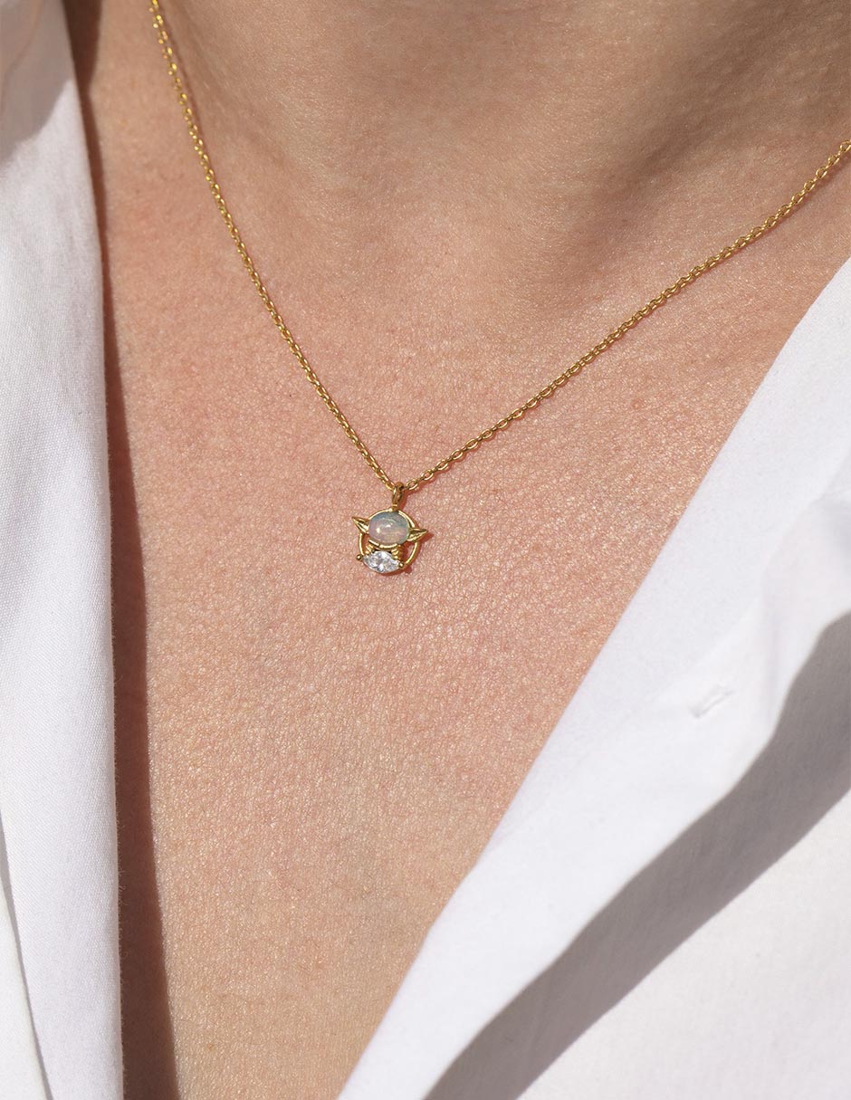 Collar con dije yoda Star Wars 18 K 2