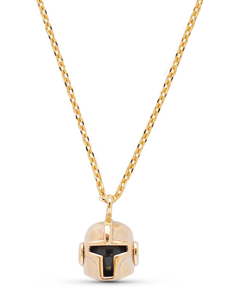 Collar con dije the mandalorian Star Wars 18 K