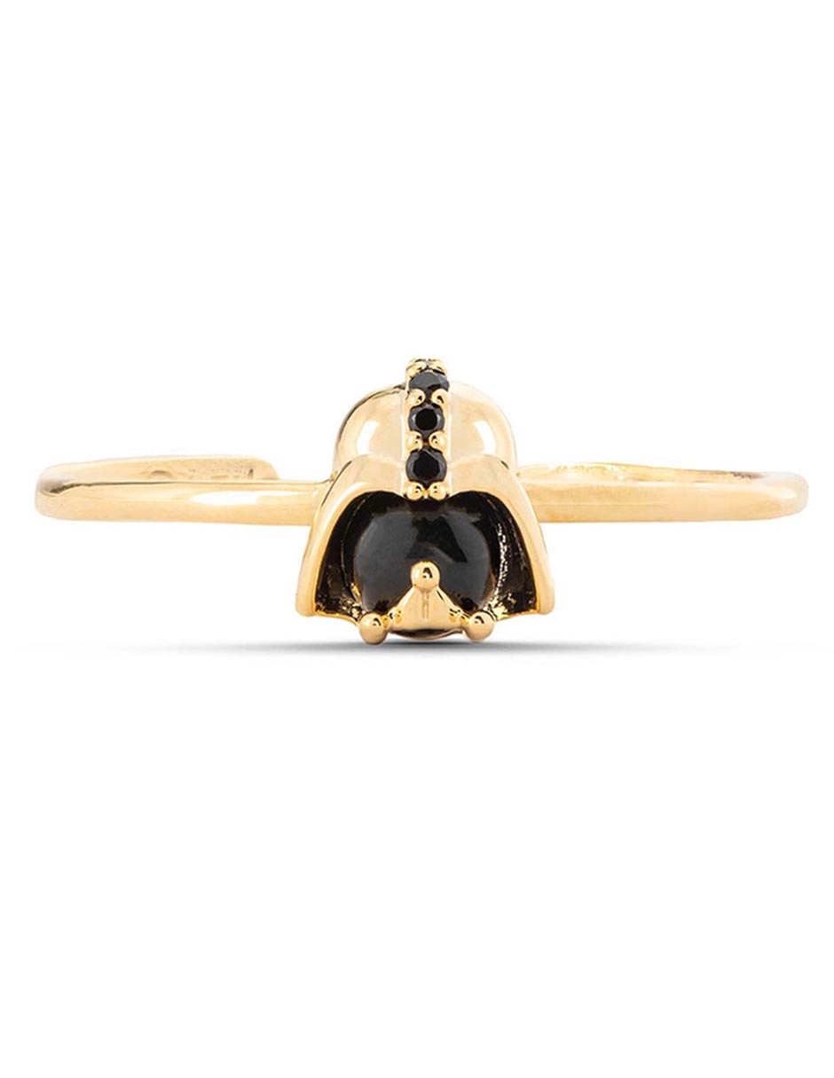 Anillo Star Wars Darth Vader zirconia cúbica chapa de oro