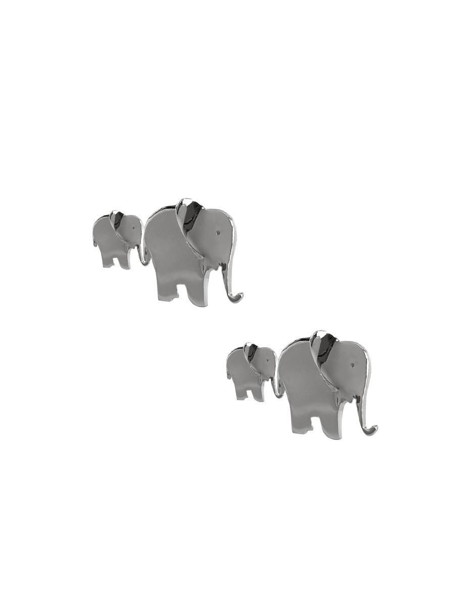 Broqueles de elefante de plata P 925 con acabado brillante 2