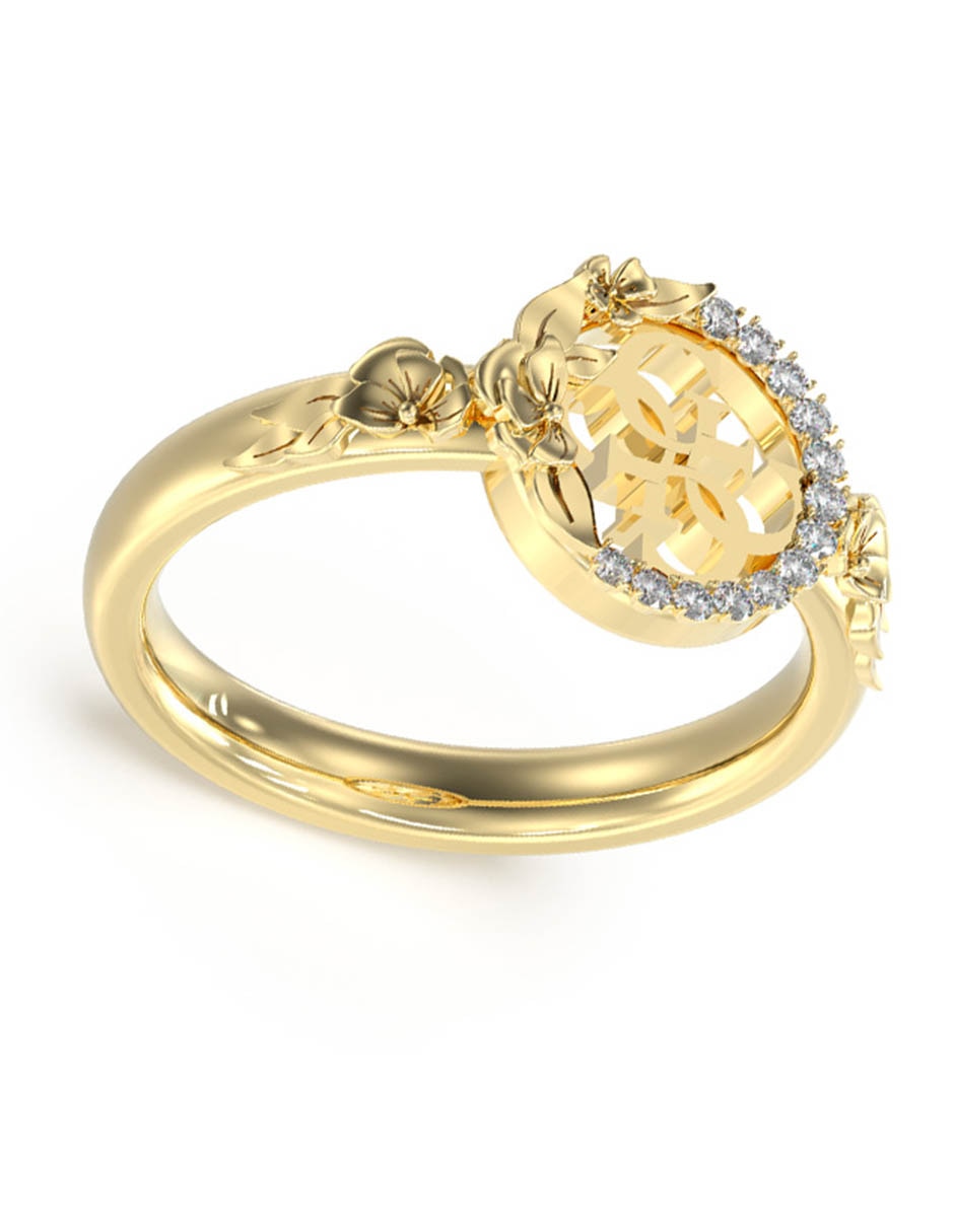 Anillo 4 LOVE circonita brillante