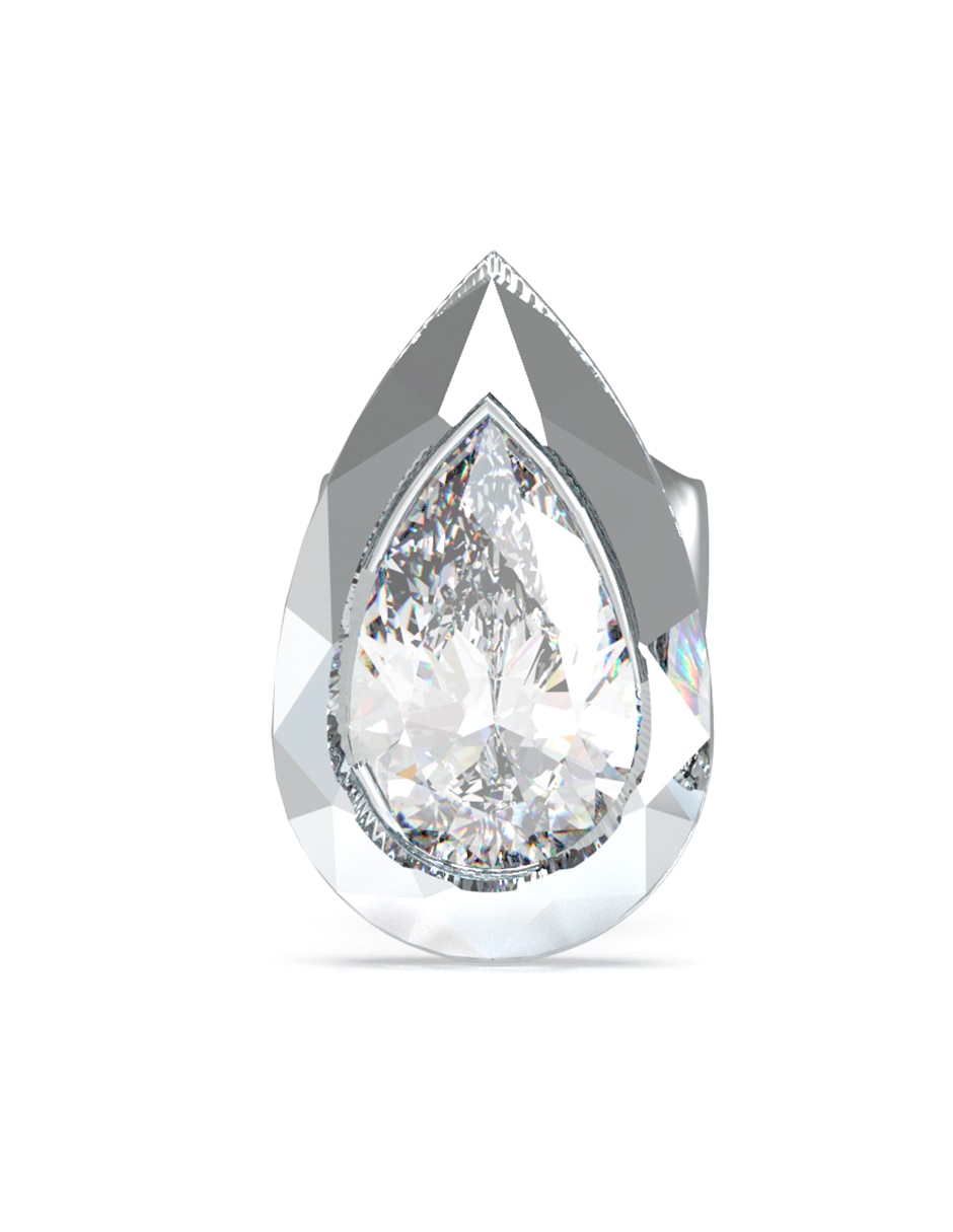 Aretes de gota 4G Light con acabado brillante circonita 3