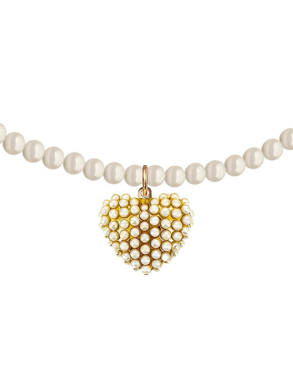 Collar de corazón Éclair 18 K