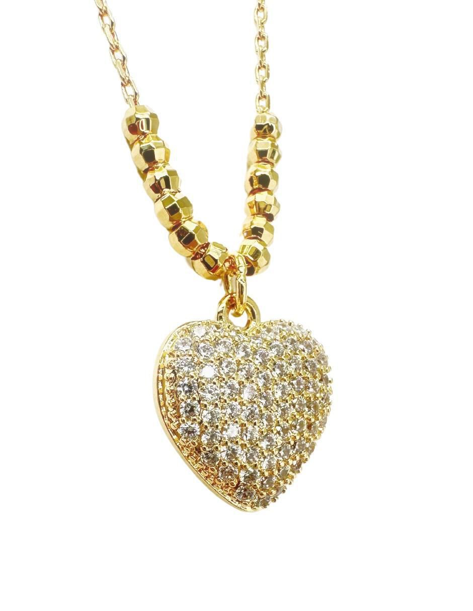 Collar de corazón Aurore 18 K