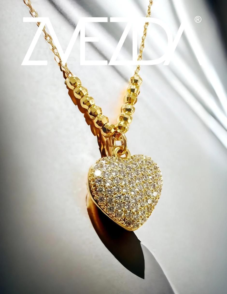 Collar de corazón Aurore 18 K 2